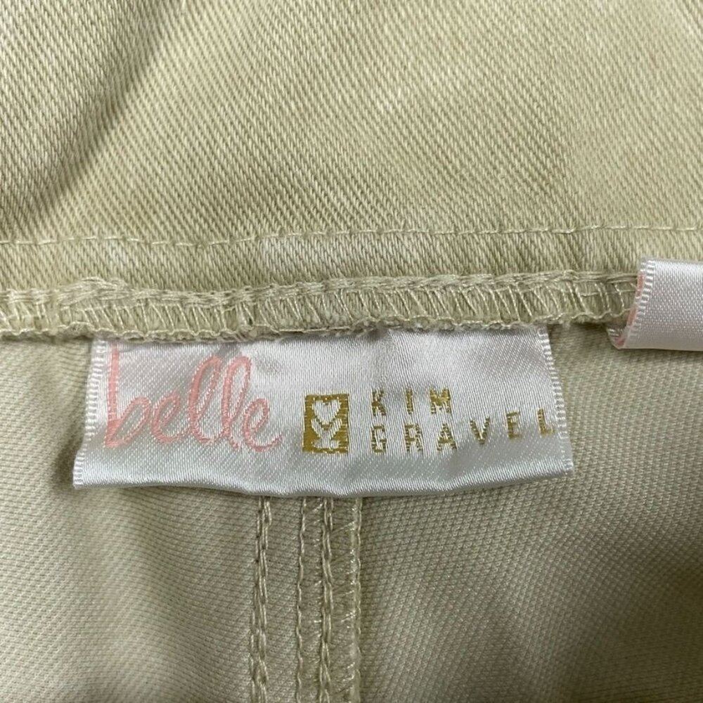 Belle By Kim Gravel Womens Capri Pants Size 18WP Stretch Beige a1401 - Picture 2 of 6